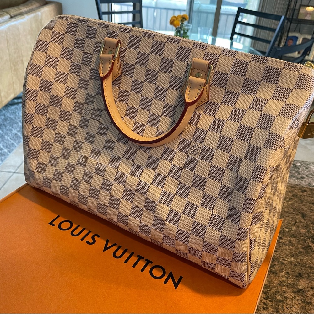 Louis Vuitton Speedy 35 in Damier Azur